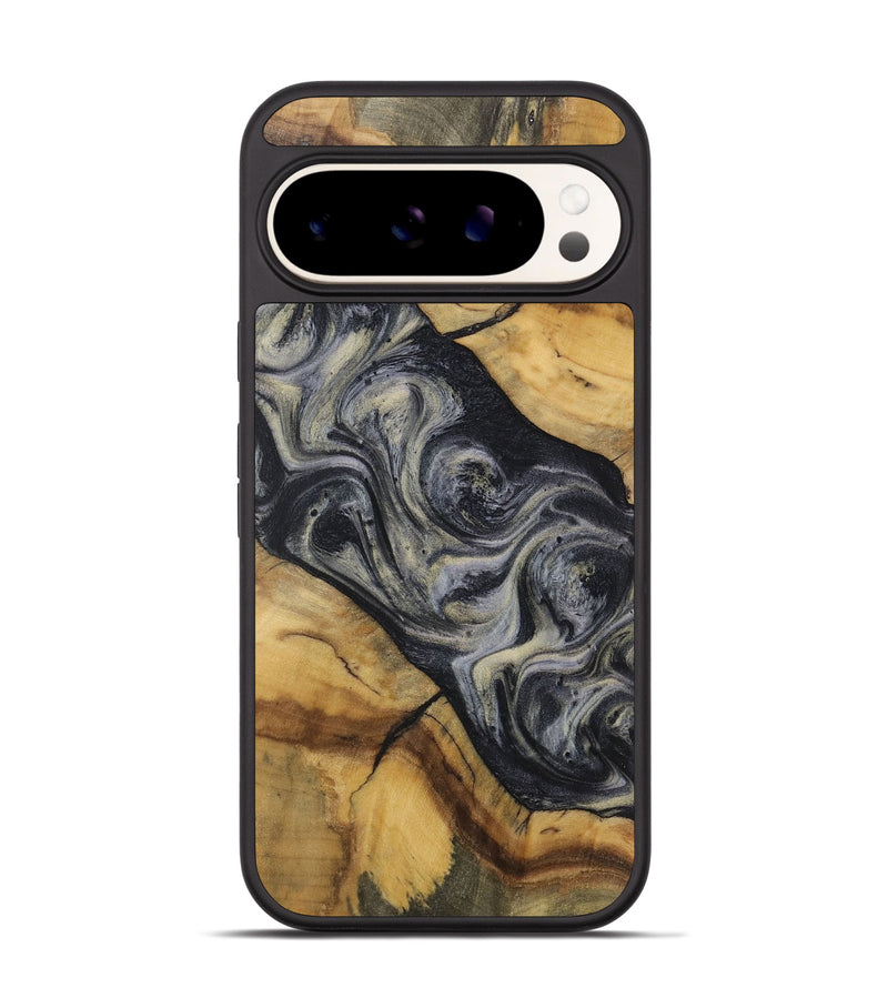 Pixel 9 Pro Wood Phone Case - Norton (Black & White, 728680)