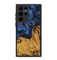 Galaxy S22 Ultra Wood Phone Case - Minny (Blue, 728681)