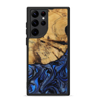 Galaxy S22 Ultra Wood Phone Case - Zainab (Blue, 728690)