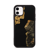 iPhone 11 Wood Phone Case - Juli (Pure Black, 728696)