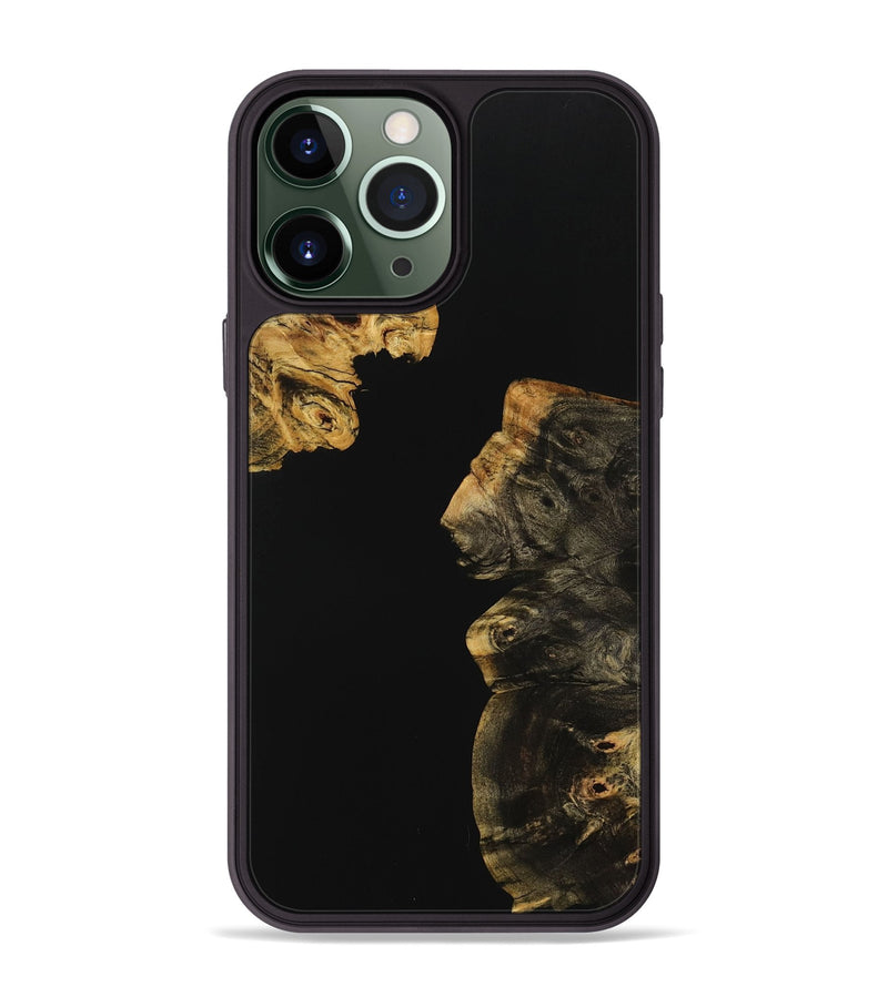 iPhone 13 Pro Max Wood Phone Case - Juli (Pure Black, 728696)