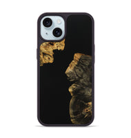 iPhone 15 Wood Phone Case - Juli (Pure Black, 728696)