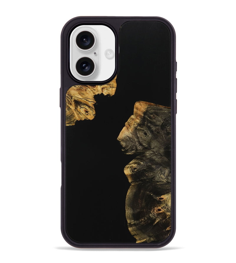 iPhone 16 Plus Wood Phone Case - Juli (Pure Black, 728696)