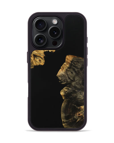 iPhone 16 Pro Wood Phone Case - Juli (Pure Black, 728696)