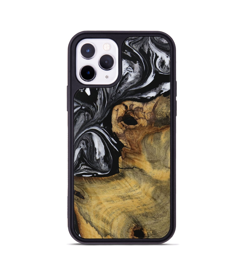 iPhone 11 Pro Wood Phone Case - Danni (Black & White, 728788)