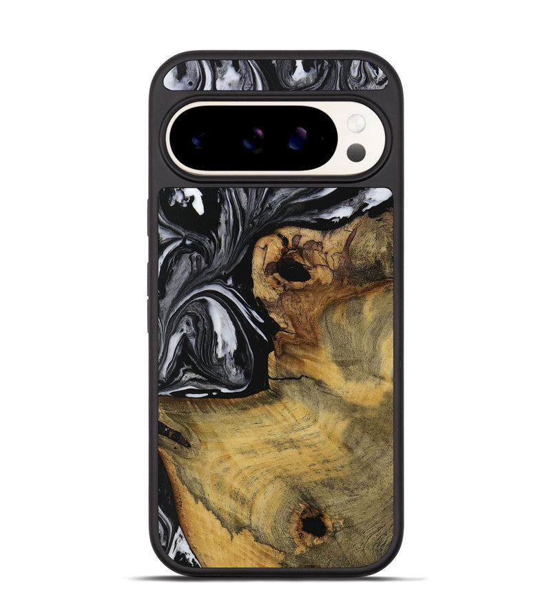 Pixel 9 Pro Wood Phone Case - Danni (Black & White, 728788)