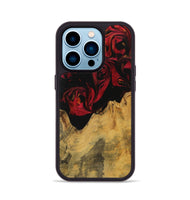 iPhone 14 Pro Wood Phone Case - Ephraim (Red, 728790)