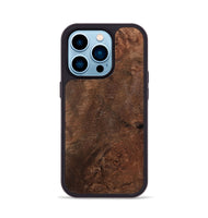 iPhone 14 Pro Wood Phone Case - Emylee (Wood Burl, 728792)