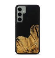 Galaxy S24 Plus Wood Phone Case - Paisley (Pure Black, 728800)