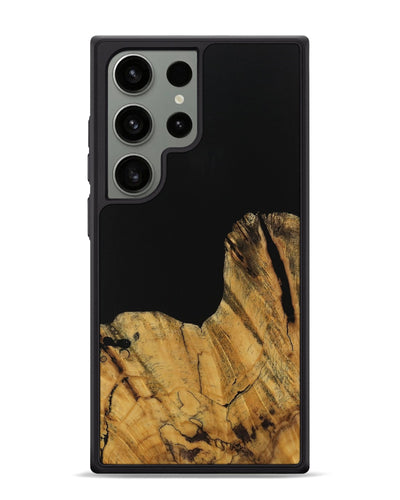 Galaxy S24 Ultra Wood Phone Case - Paisley (Pure Black, 728800)