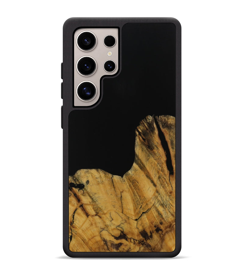 Galaxy S25 Ultra Wood Phone Case - Paisley (Pure Black, 728800)