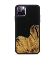 iPhone 11 Pro Max Wood Phone Case - Paisley (Pure Black, 728800)