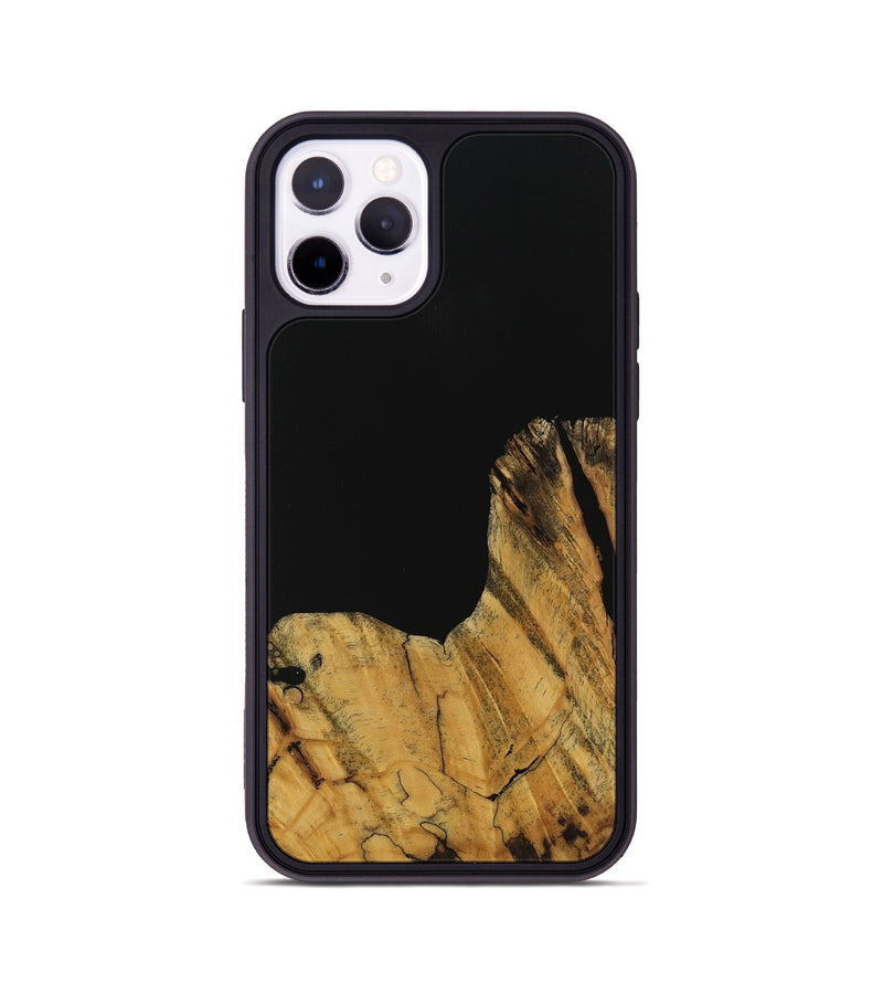 iPhone 11 Pro Wood Phone Case - Paisley (Pure Black, 728800)