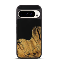 Pixel 9 Wood Phone Case - Paisley (Pure Black, 728800)