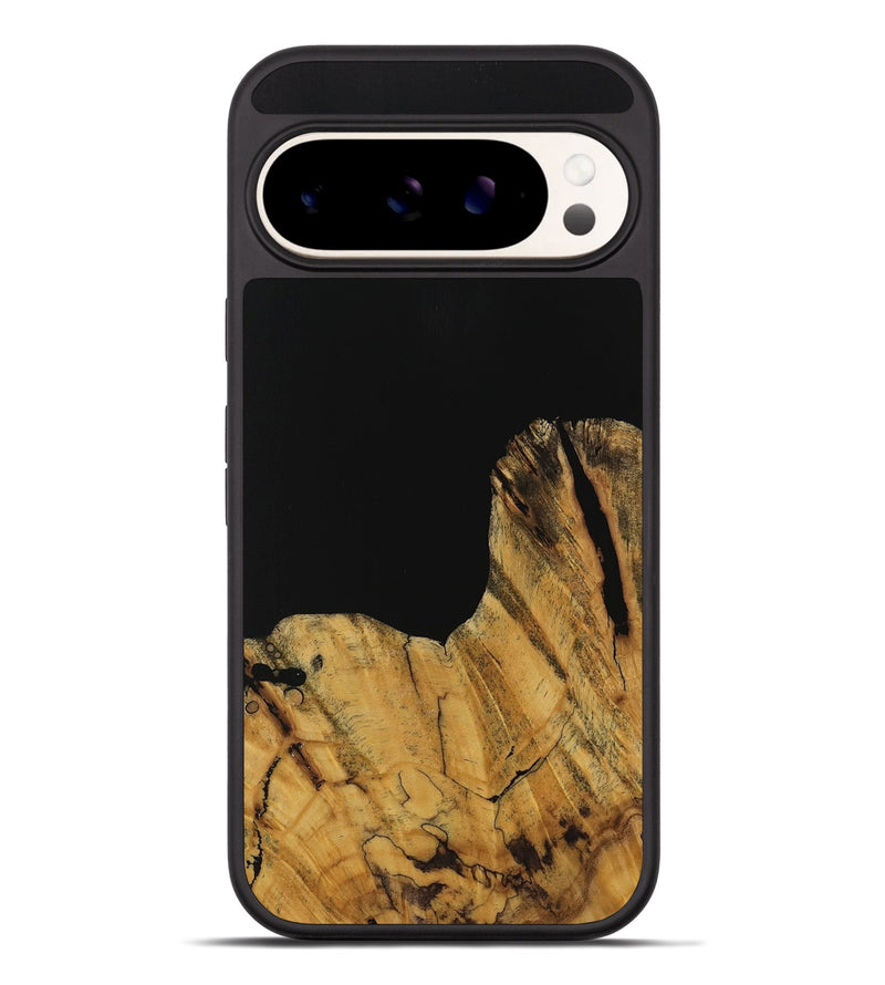 Pixel 9 Pro XL Wood Phone Case - Paisley (Pure Black, 728800)