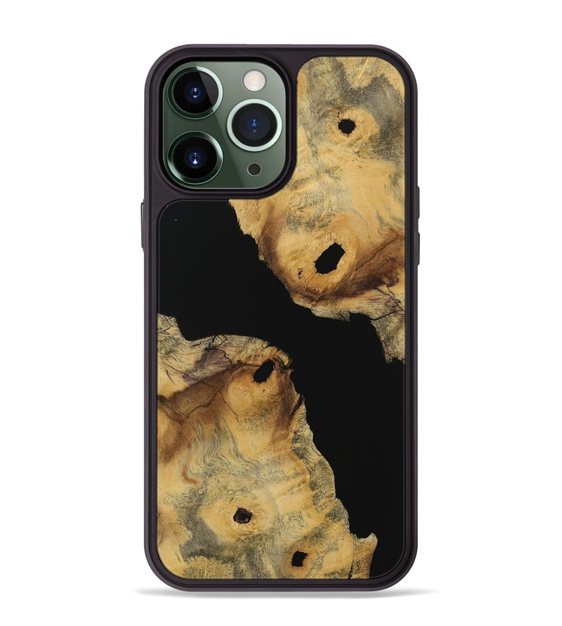 iPhone 13 Pro Max Wood Phone Case - Wonda (Pure Black, 728801)