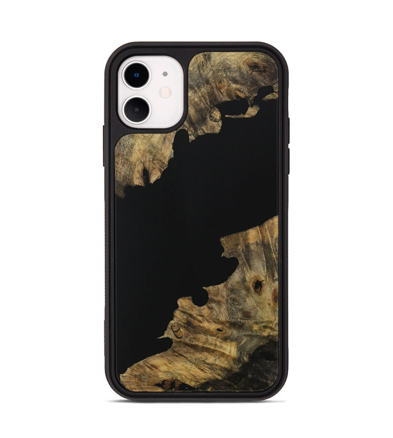 iPhone 11 Wood Phone Case - Bryton (Pure Black, 728808)