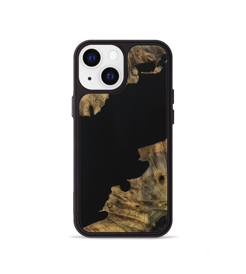 iPhone 13 mini Wood Phone Case - Bryton (Pure Black, 728808)