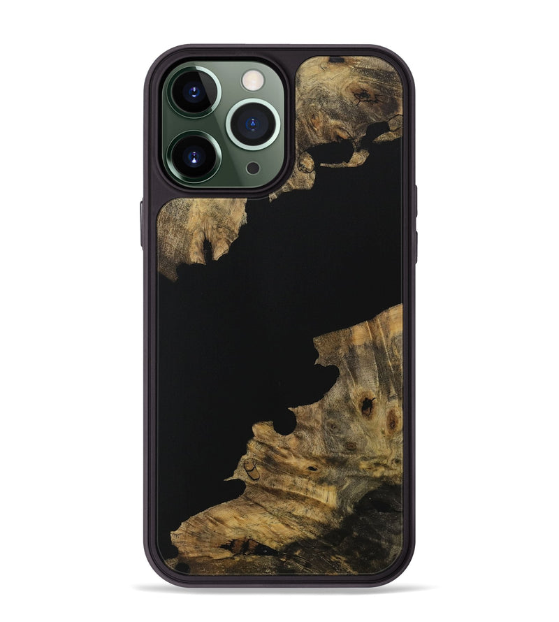 iPhone 13 Pro Max Wood Phone Case - Bryton (Pure Black, 728808)