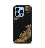 iPhone 14 Pro Wood Phone Case - Bryton (Pure Black, 728808)