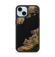 iPhone 15 Wood Phone Case - Bryton (Pure Black, 728808)