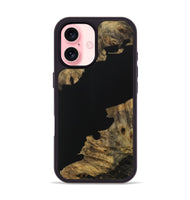 iPhone 16 Wood Phone Case - Bryton (Pure Black, 728808)