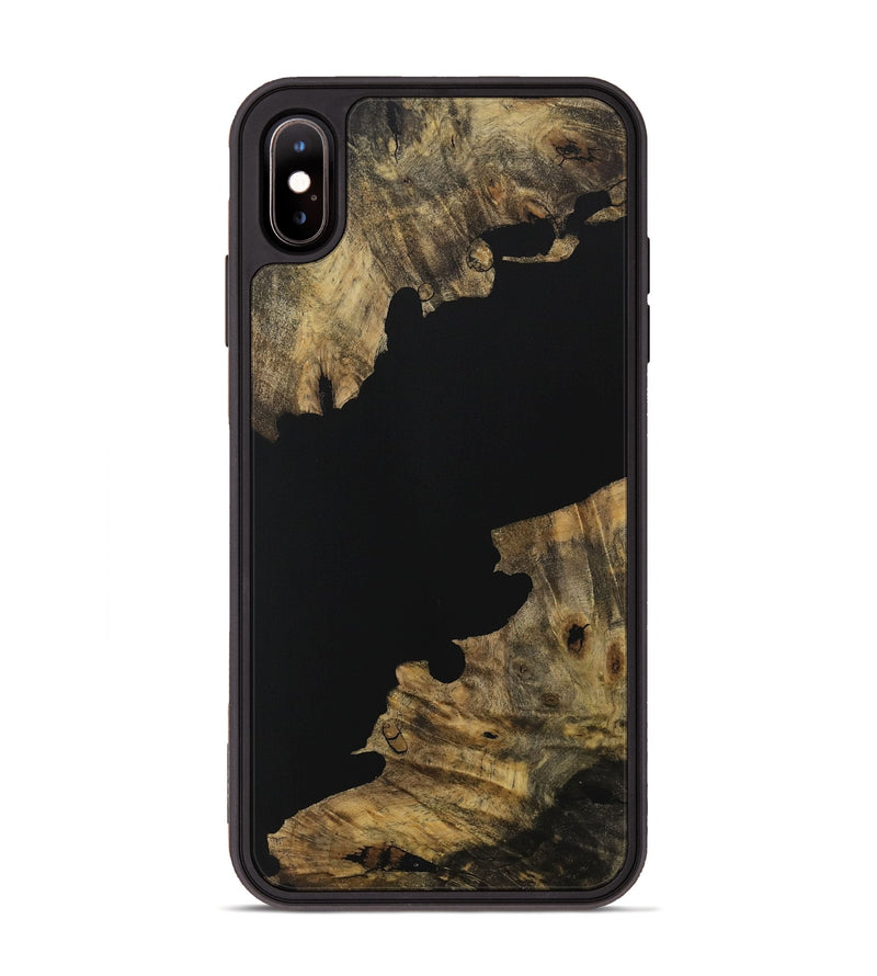 iPhone Xs Max Wood Phone Case - Bryton (Pure Black, 728808)