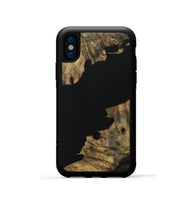 iPhone Xs Wood Phone Case - Bryton (Pure Black, 728808)