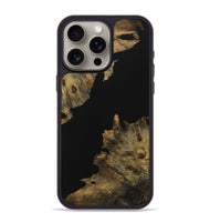 iPhone 15 Pro Max Wood Phone Case - Helga (Pure Black, 728811)