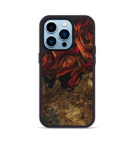 iPhone 14 Pro Wood Phone Case - Terrijo (Red, 728812)