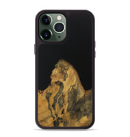 iPhone 13 Pro Max Wood Phone Case - Farooq (Pure Black, 728814)