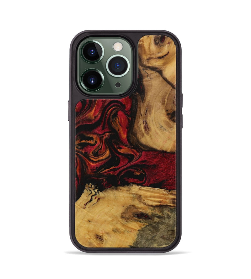 iPhone 13 Pro Wood Phone Case - Rollin (Red, 728822)