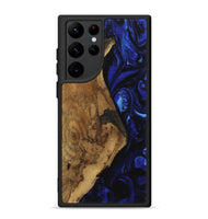 Galaxy S22 Ultra Wood Phone Case - Almerinda (Blue, 728825)