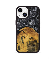 iPhone 13 Wood Phone Case - Shaine (Black & White, 728826)