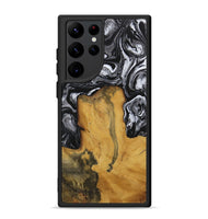 Galaxy S22 Ultra Wood Phone Case - Laurence (Black & White, 728829)