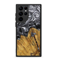 Galaxy S22 Ultra Wood Phone Case - Rhody (Black & White, 728833)