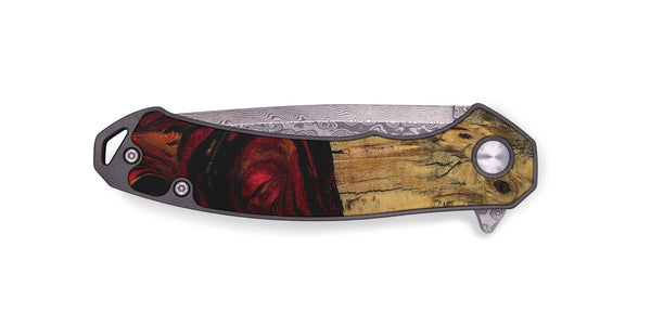 EDC Wood Pocket Knife - Nessa (Red, 728842)