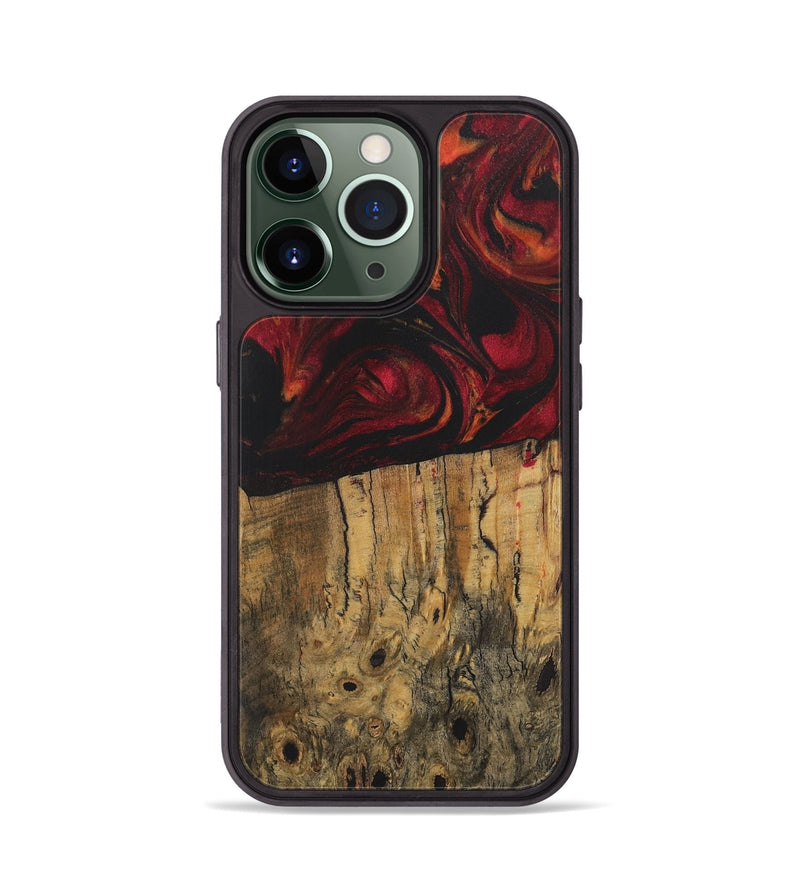 iPhone 13 Pro Wood Phone Case - Nessa (Red, 728842)