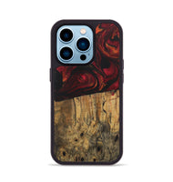 iPhone 14 Pro Wood Phone Case - Nessa (Red, 728842)