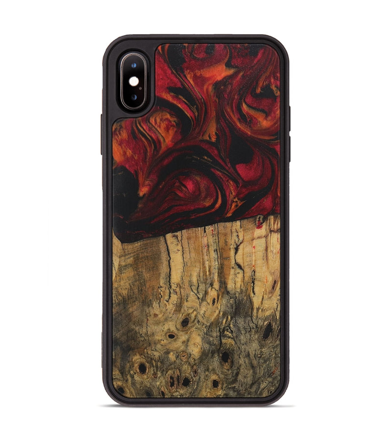 iPhone Xs Max Wood Phone Case - Nessa (Red, 728842)