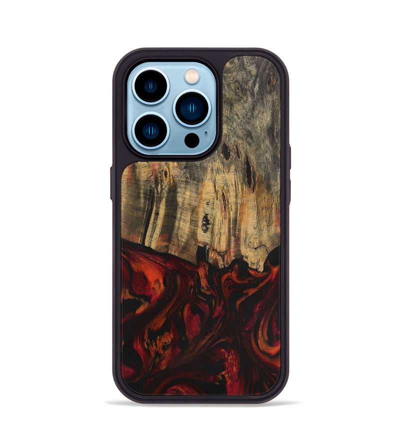 iPhone 14 Pro Wood Phone Case - Binh (Red, 728845)