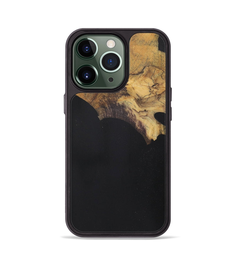 iPhone 13 Pro Wood Phone Case - Kamora (Pure Black, 728851)