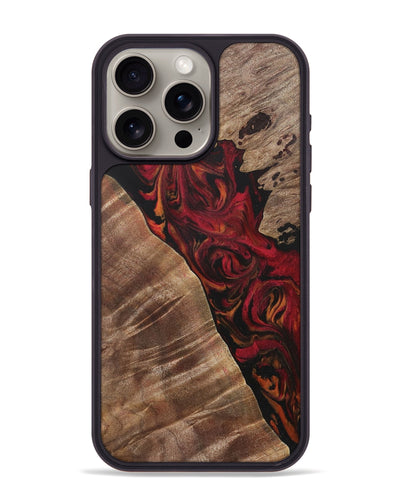 iPhone 15 Pro Max Wood Phone Case - Tillie (Red, 728855)