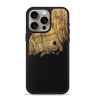 iPhone 15 Pro Max Wood Phone Case - Atlanta (Pure Black, 728860)