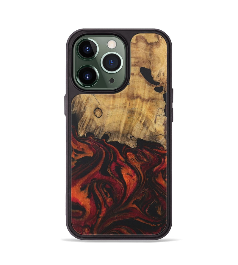 iPhone 13 Pro Wood Phone Case - Minor (Red, 728876)