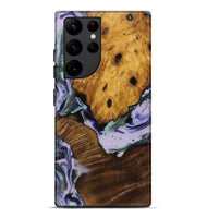 Galaxy S22 Ultra Wood Live Edge Phone Case - Zouhi (Purple, 728887)