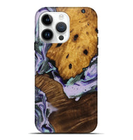 iPhone 15 Pro Max Wood Live Edge Phone Case - Zouhi (Purple, 728887)