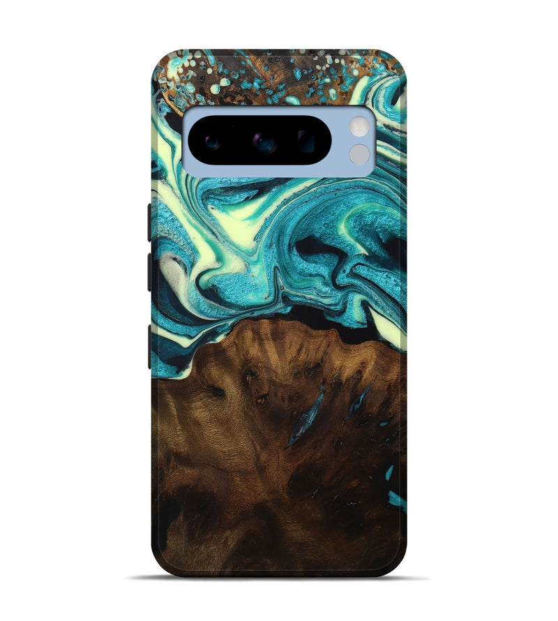 Pixel 8 Pro Wood Live Edge Phone Case - Cissiee (Green, 728891)