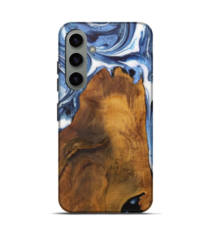 Galaxy S24 Wood Live Edge Phone Case - Makayla (Blue, 728986)