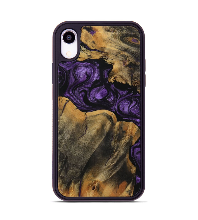 iPhone Xr Wood Phone Case - Dennie (Purple, 729007)